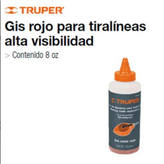 TIZALINEAS ROJO TRUPER