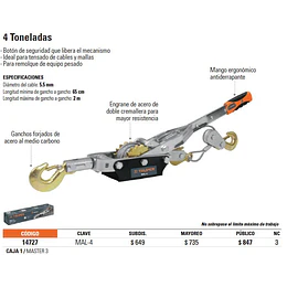 TECLE ARRASTRE TRUPER 4 TON # MAL-4