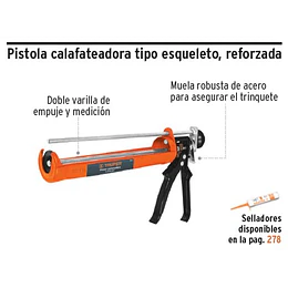 PISTOLA APLICAR SILICONA TRUPER # PICA-X  81/2 X 2pulg