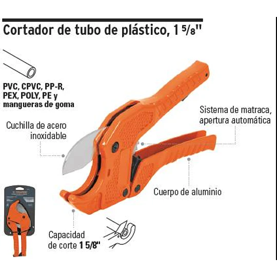 CORTA TUBOS PVC 1.5/8 # COT-PVC TRUPER