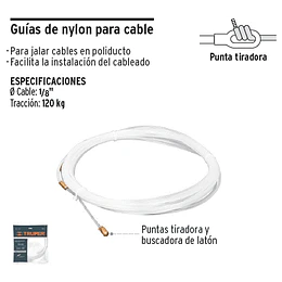 GUIA P/ELECTRICISTA NYLON 30 MT TRUPER