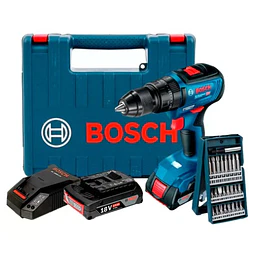 TALADRO PERC/ATORNIL 18V GSB 18V-50 EC+2BAT 18V 2A+CARGADOR+L-CASE+3ACC BOSCH