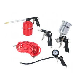 KIT PISTOLA PINTAR 5 PIEZAS K-6 MUZI / ENERGIZER