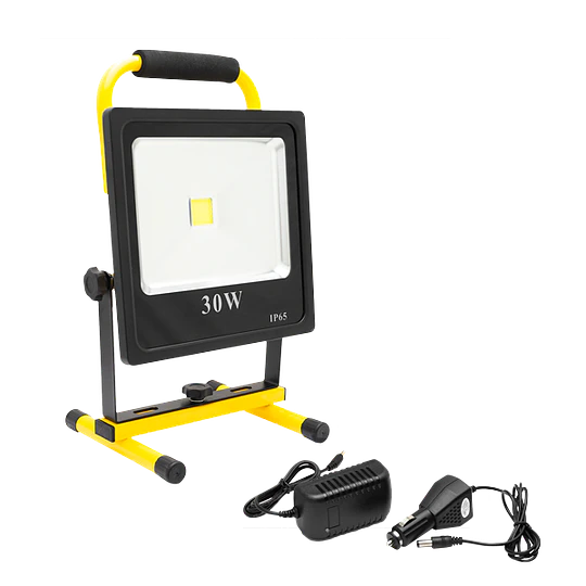 PROYECTOR DE AREA LED RECARGABLE 30W CON SOPORTE DAUMMER