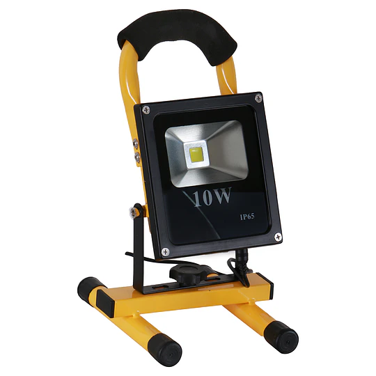 PROYECTOR DE AREA LED RECARGABLE 10W CON SOPORTE