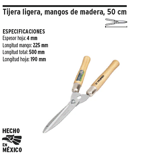 TIJERA TRUPER CORTAR PASTO LIVIANA 10 # T-17