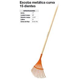 RASTRILLO BARRE HOJAS TRUPER 22DIENTES #EM-22