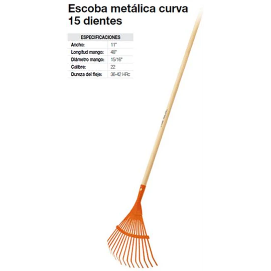 RASTRILLO BARRE HOJAS TRUPER 22DIENTES #EM-22