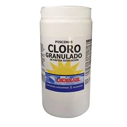 Cloro para Piscinas Granulado Dideval 1 kg