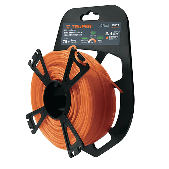 NYLON PARA ORILLADORA REDONDO 2.4MM 78MTS TRUPER