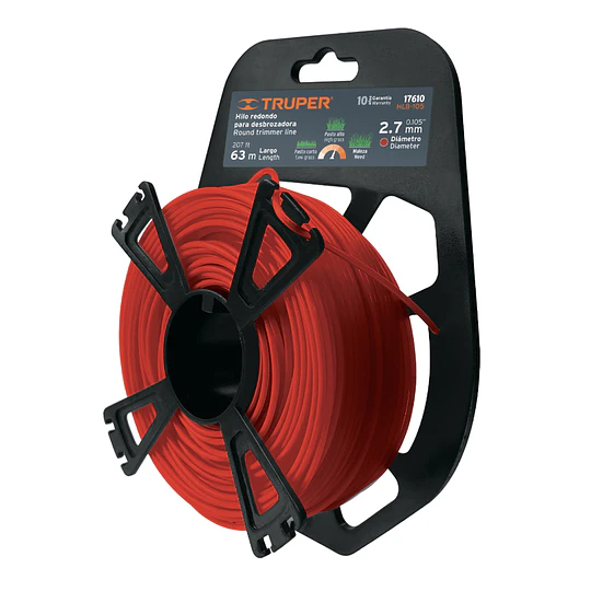 NYLON PARA ORILLADORA REDONDO 2.7MM 63MTS TRUPER