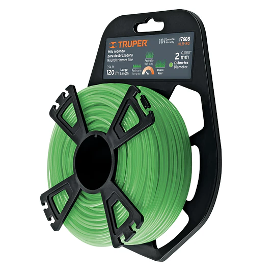 NYLON PARA ORILLADORA REDONDO 2MM 120MTS TRUPER