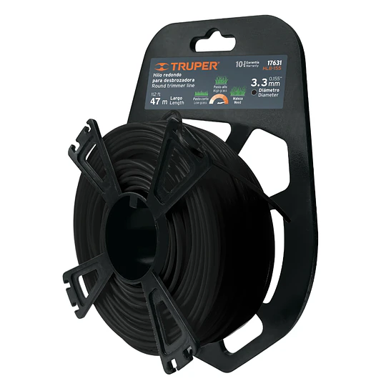 NYLON PARA ORILLADORA REDONDO 3.3MM 48MTS TRUPER