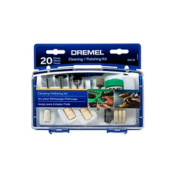 KIT 20 ACCESORIOS LIMPIEZA Y PULIDO DREMEL
