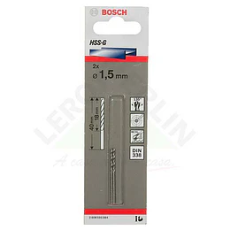 BROCA METAL HSS-G 1MM 2U BOSCH