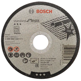 DISCO MILIMETRICO 4.1/2X1MM INOX BOSCH
