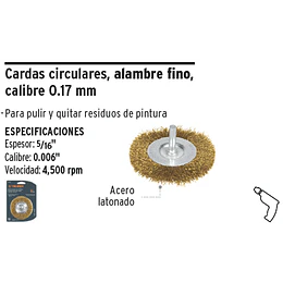ESCOBILLA TRUPER CIRCULAR P/TALAD.FINA 1.1/2PULG # CA-1-1/2F