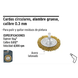 ESCOBILLA TRUPER CIRCULAR P/TALAD.GRUESA 4PULG # CA-4