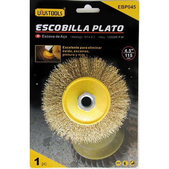 ESCOBILLA PLATO 4.5 UYUSTOOL
