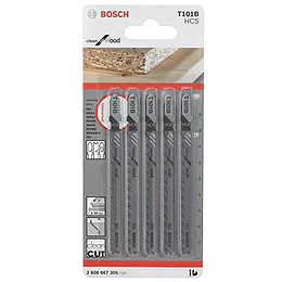 HOJA CALADORA T101B CORTE LIMPIO MADERA Y PLASTICOS 5PZAS BO