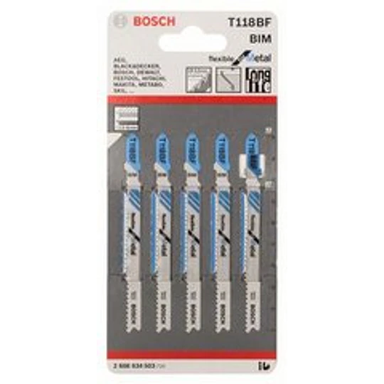 HOJA DE CALAR T118BF METAL 3PC BOSCH