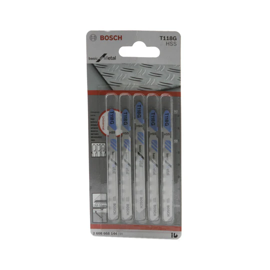 HOJA DE CALAR T118G ALUMINIO Y METAL 5PZAS BOSCH