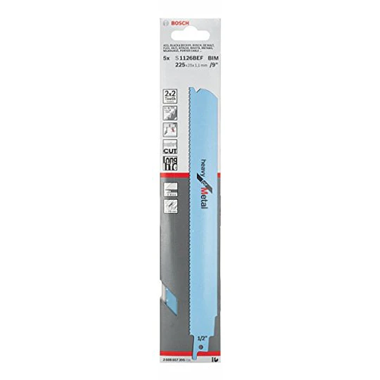 SIERRA SABLE METAL 225X25MM S1126BEF 5UND BOSCH