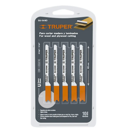 SIERRA CALAR TRUPER P/MADERA JGO. 5 PIEZAS # SU-19-BO