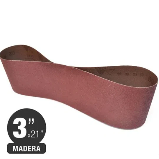 LIJA BANDA 3X21 N100 3UNI HEMIC