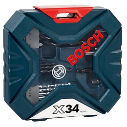 MALETIN X-LINE 34 UNIS TALADRAR Y ATORNILLAR AZUL BOSCH