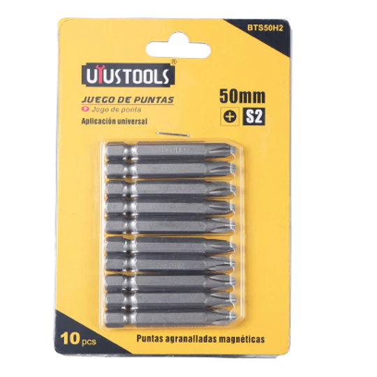 SET 10 PUNTAS PH2 50MM S2 UYUSTOOLS