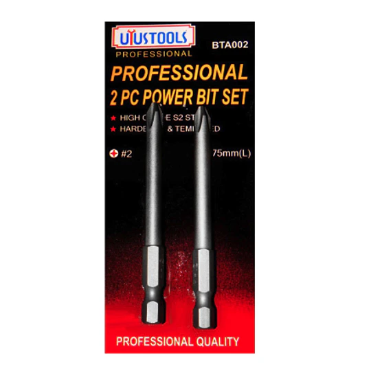 SET 2 PUNTAS PHILLIPS 75MM PARA TALADRO UYUSTOOLS