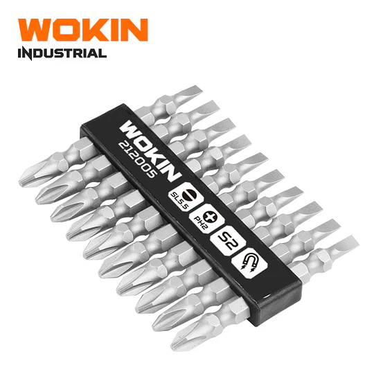 SET PUNTAS 10PCS PH2/SL5.5 65MM WOKIN