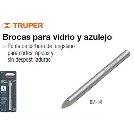 BROCA VIDRIO/CERAMICA 3MM TRUPER