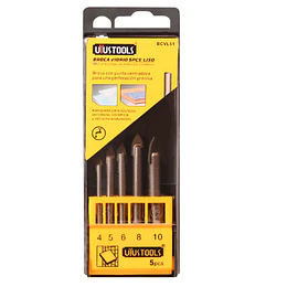 SET BROCA CERAMICA/VIDRIO (4-10MM) LISO 5 UNIS UYUSTOOLS