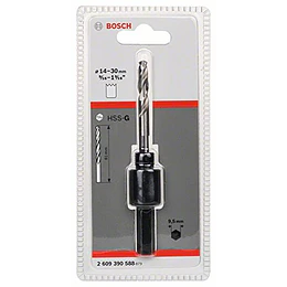 ADAPTADOR SIERRA COPA 14 A 30MM MAS BROCA CENTRADORA BOSCH