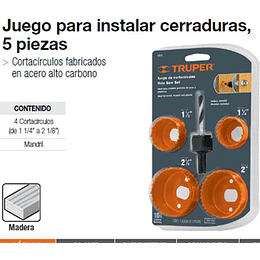 SIERRA COPA 5 PIEZAS P/MADERA # KIT-5 TRUPER