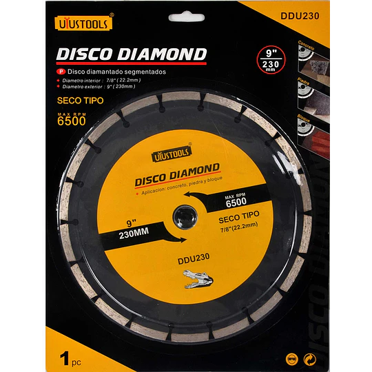 DISCO DIAMOND 230 SECO SEGMENTADO UYUSTOOLS