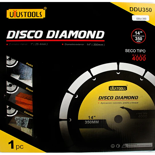 DISCO DIAMOND 350 SECO UYUSTOOLS