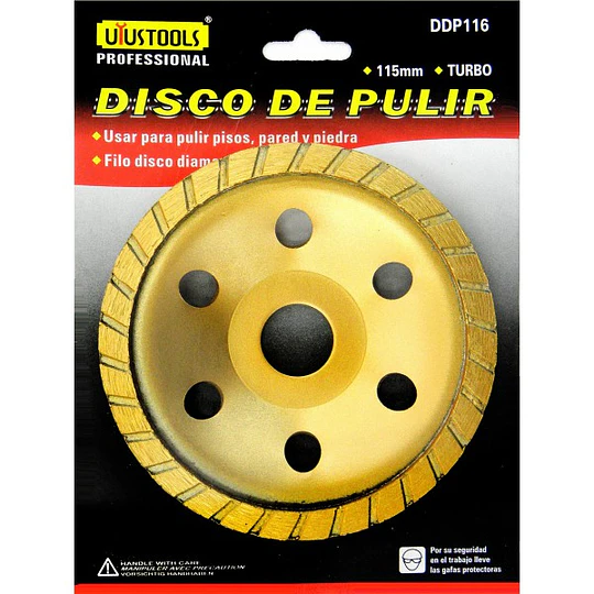 DISCO DIAMOND DE PULIR 115MM TURBO UYUSTOOLS