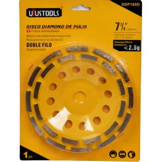 DISCO DIAMOND DE PULIR 180MM DOBLE FILO UYUSTOOLS