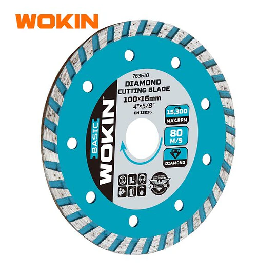 DISCO DIAMANTADO TURBO 115MM WOKIN