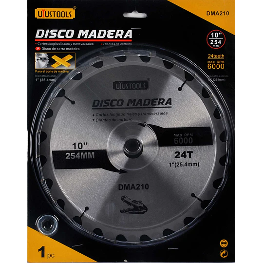 DISCO SIERRA MADERA CIRCULAR 10 X 24D UYUSTOOLS