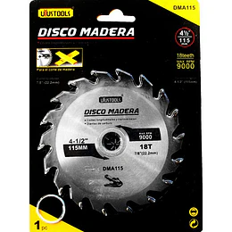 DISCO SIERRA MADERA CIRCULAR 115 X 18T UYUSTOOLS