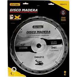 DISCO SIERRA MADERA CIRCULAR 12 X 24D UYUSTOOLS