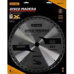 DISCO SIERRA MADERA CIRCULAR 12 X 40D UYUSTOOLS