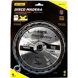 DISCO SIERRA MADERA CIRCULAR 180X24T UYUSTOOLS