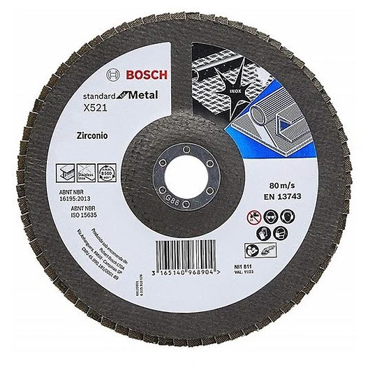 DISCO FLAP ECO FOR INOX/METAL 115MM GR80 BOSCH