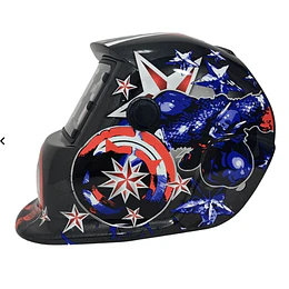 MASCARA SOLDAR CAPITAN AMERICA FOTOSENSIBLE RB-LY-E26 REDBO