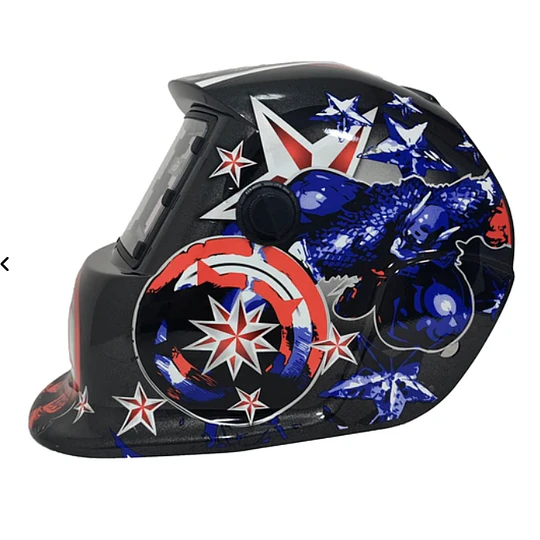 MASCARA SOLDAR CAPITAN AMERICA FOTOSENSIBLE RB-LY-E26 REDBO